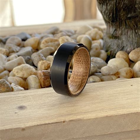 Wood Rings Whiskey Barrel Wood Ring Wood Wedding Band Wood - Etsy