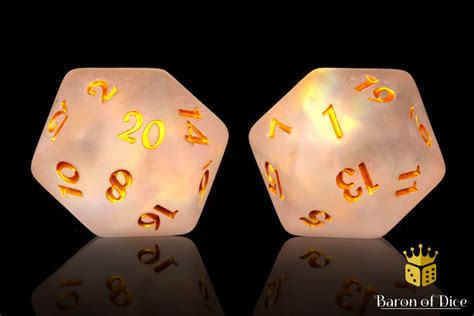 Frosted Gold D20 Baronofdice