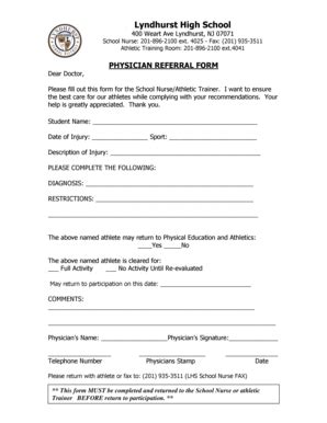 Physician Referral Form Complete With Ease AirSlate SignNow