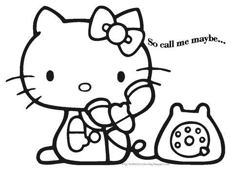 Hello Kitty Coloring Pages