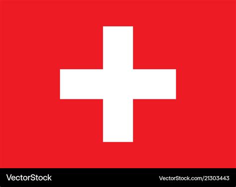 Swiss Flag Royalty Free Vector Image Vectorstock