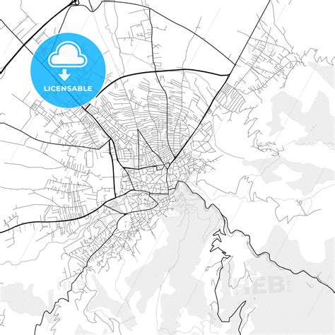 Vector Pdf Map Of Prizreni Prizren Kosovo Hebstreits