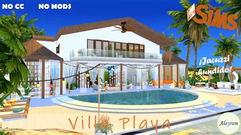 🌴🌅villa Playa🌅🌴 The Sims 4 Speed Build Nocc Beach House Fully