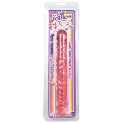 Crystal Jellies Jr Double Dong 12 Pink Sex Toys And Adult Novelties