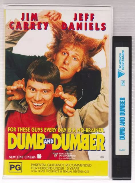 Rare Vhs Video Tape Dumb And Dumber Ex Rental Big Box Mint Clamshell Roadshow 9000 Picclick Au