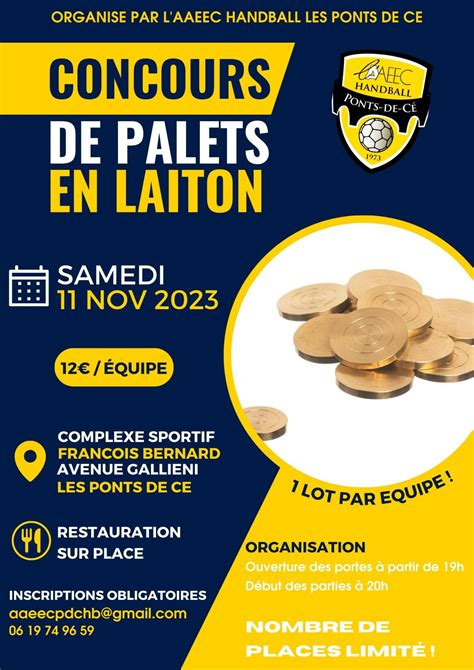 Concours De Palets Laiton Samedi 11 Novembre 2023 AAEEC Handball