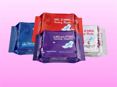 Sanitary Napkin Packaging Design by Tauhid Hasan on Dribbble