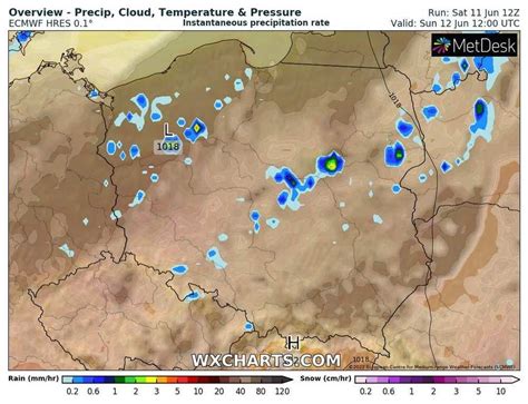 Pogoda Na 12 Czerwca 2022 Przelotny Deszcz I Burze Tylko Lokalnie