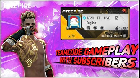 Free Fire Live Giveaway Custom Room Ff Live Team Code Giveaway Ff Live Redeem Code Giveaway