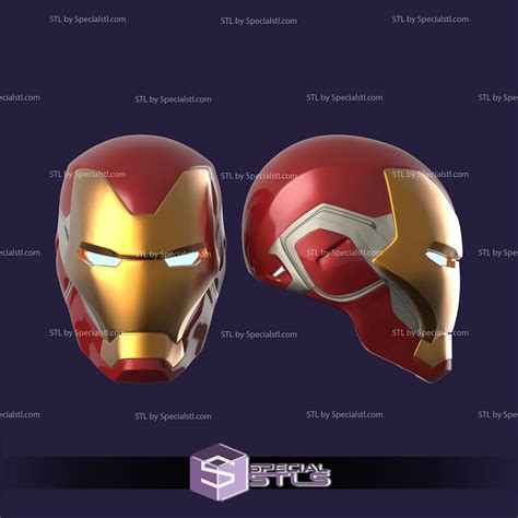 Cosplay STL Files Iron Man MK85 Helmet 3D Print Wearable SpecialSTL