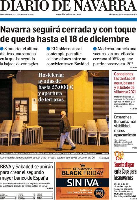 Periodico Diario De Navarra 17112020