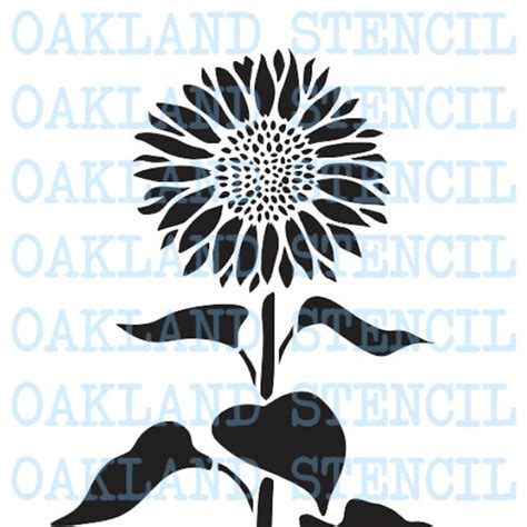 Sunflower Stencil - Etsy