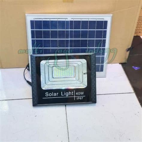 Jual Lampu Sorot Led Tenaga Surya Watt W Solar Cell Wat Panel