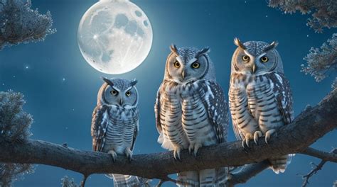 The Fascinating Sight of Owls Sitting Criss Cross: A Mesmerizing Display