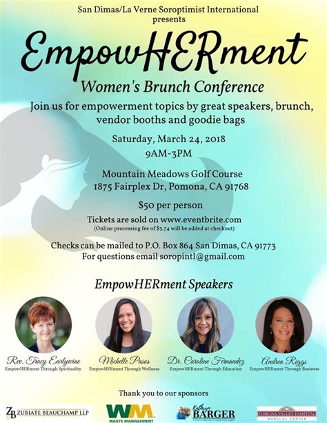 Empowerment Women S Brunch Conference Glendora Ca Patch