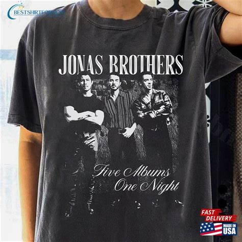 Jonas Brothers Vintage T Shirt Tour Shirt Five Albums One Night