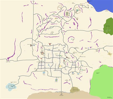 Large Accurate Map Of Spongebob S Bikini Bottom R Spongebob