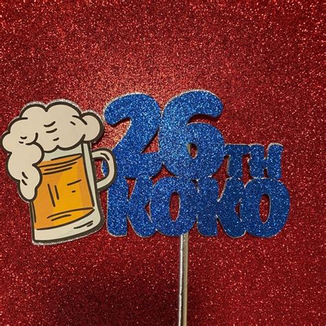 Beer Cake Topper Etsy