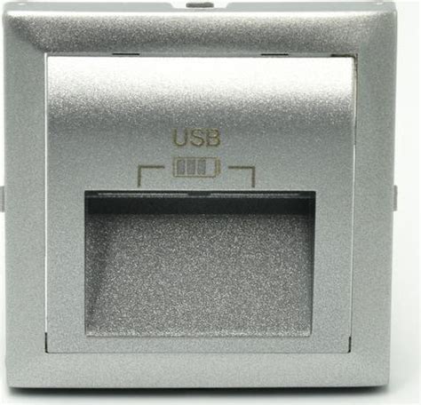 Efapel Efapel Logus Element Centralny Do Gniazda Podw Usb Aluminium