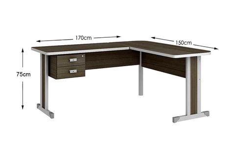 Mesa De Escrit Rio Canto Vers Til C Gavetas Kappesberg