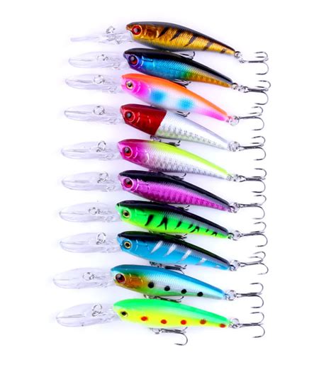 New Pcs Lot Isca Artificial Fishing Lures Hard Fishing Wobbler