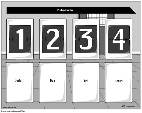 Igra Kartama Brojanja Brojeva Storyboard por hr-examples