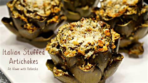 Italian Stuffed Artichokes — At Home with Rebecka