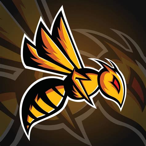 Hornet Mascot Logo Bee Esport Logo Template 4700482 Vector Art At Vecteezy