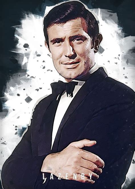 James Bond George Lazenby Poster By Fasata Design Displate James