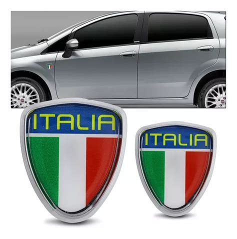 Adesivo Emblema Escudo Italia Fiat 500 Punto Linea Bravo Frete grátis