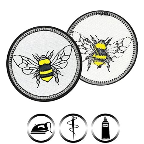 écusson thermocollant Abeille 70x70 mm LesEcussons