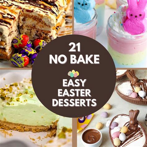 21 Easy Easter Desserts No Bake