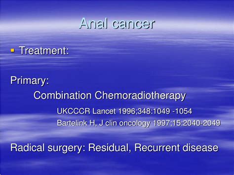 Ppt Anal Cancer Anal Intraepithelial Neoplasia And Pre Sacral