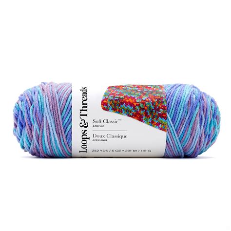Soft Classic Multi Yarn by Loops & Threads - Multicolor Yarn for