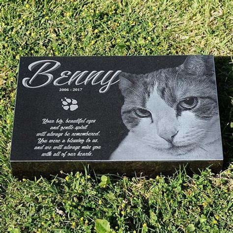 Engraved Cat Memorial Engraved Memorial Laser Engraved Pet Marker