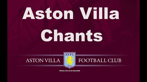 Aston Villa S Best Football Chants Video HD W Lyrics YouTube