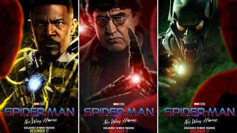 Spider Man No Way Home Sony Pictures Unveils Jamie Foxx Alfred Molina And Willem Dafoe’s