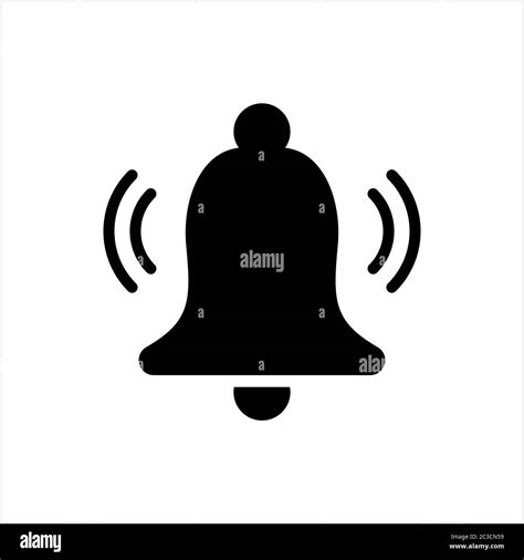 Ringing Bell Icon Ringing Bell Sound Icon Vector Art Illustration