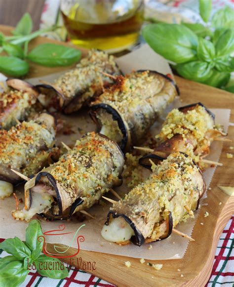 Involtini Di Melanzane In Friggitrice Ad Aria Con Condimento Speciale