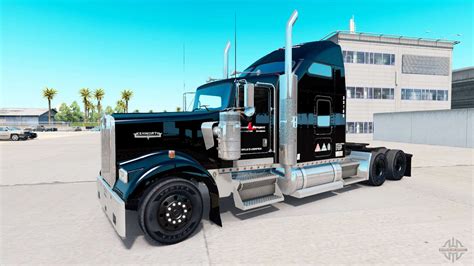 Skin Stevens Transport On Truck Kenworth W900 For American Truck Simulator