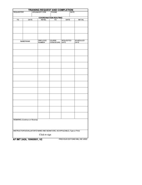 Af Imt Form 2426 Fill Out Sign Online And Download Fillable Pdf