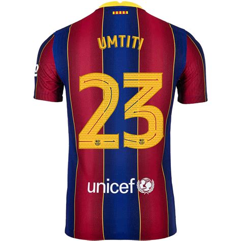 2020/21 Nike Samuel Umtiti Barcelona Home Match Jersey - SoccerPro