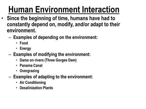 Ppt Human Environment Interaction Powerpoint Presentation Free