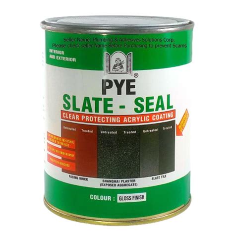 Pye Slate Seal Liter Gloss Or Matte Stone Coating Stone Protector