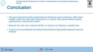 Cascade Classification Of Face Liveliness Detection Using HeartBeat