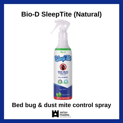 Bio D Sleeptite Bed Bug And Dust Mite Control Spray 100ml And 300ml Lavender Natural Shopee