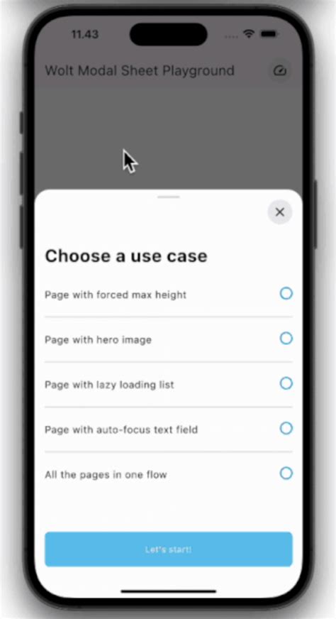 Wolt Modal Sheet Flutter Package In Bottom Panels Bottomsheets