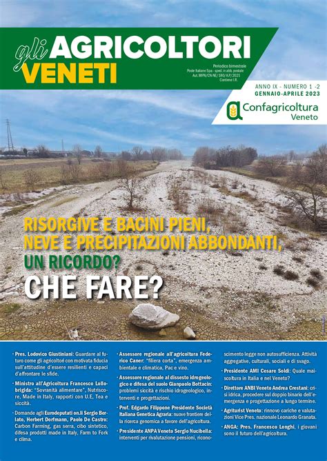 Il Nuovo Numero Di Gli Agricoltori Veneti Confagricoltura Vicenza