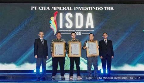 Cita Mineral Investindo Cita Raih Penghargaan Indonesia Sdgs Action