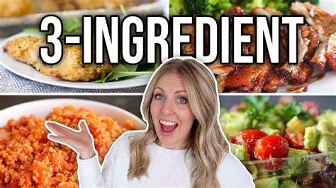 20 Easy 3 Ingredient Recipes Dinners And Sides Youtube